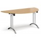 Deco Semi-Circular Curved Folding Leg Meeting Table